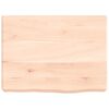 vidaXL Wandschap 40x30x(2-6) cm onbehandeld massief eikenhout