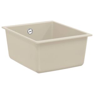 vidaXL Wasbak 80% Kwarts en 20% Hars 370 x 460 mm Beige
