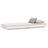 vidaXL Bedframe zonder matras massief grenenhout wit 75x190 cm
