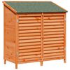 vidaXL Tuinschuur met dak Bruin 106 x 56 x 113,5 cm Massief Vurenhout