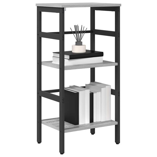vidaXL Boekenkast Grijs Sonoma 40 x 29,5 x 81 cm Bewerkt hout