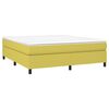 vidaXL Boxspring met matras stof groen 180x200 cm