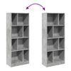vidaXL Boekenkast 57x28,5x141 cm bewerkt hout betongrijs