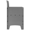 vidaXL Tuinstoel 2 pcs Lichtgrijs 53 x 49 x 85 cm PP