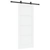 vidaXL Schuifdeur ORKDAL Wit 83 x 202 cm Massief grenenhout