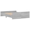 vidaXL Bedframe met hoofd- en voeteneinde grijs sonoma 140x200 cm