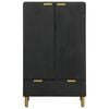vidaXL Hoge kast 60x33x100 cm bewerkt hout zwart