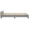 vidaXL Bedframe zonder matras 120x200 cm fluweel lichtgrijs