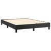 vidaXL Boxspring met matras kunstleer zwart 140x190 cm