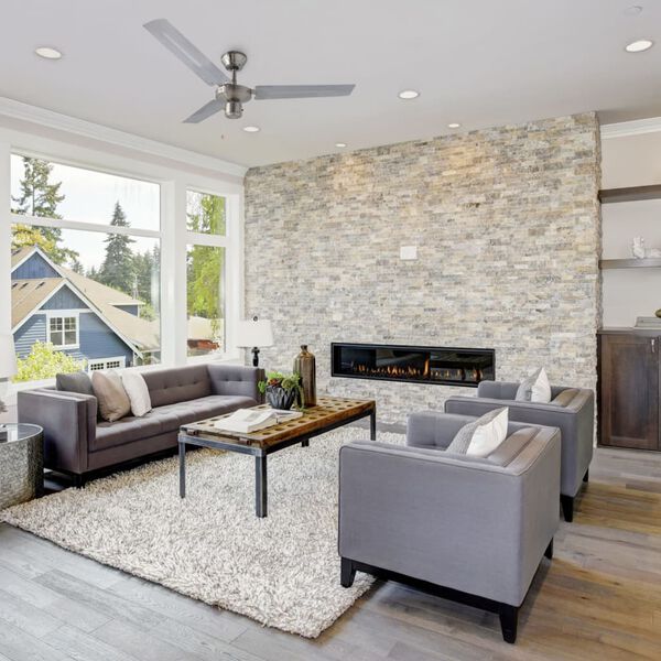 Bestron Plafondventilator 60 W 122 cm/48'' chroom DT48C