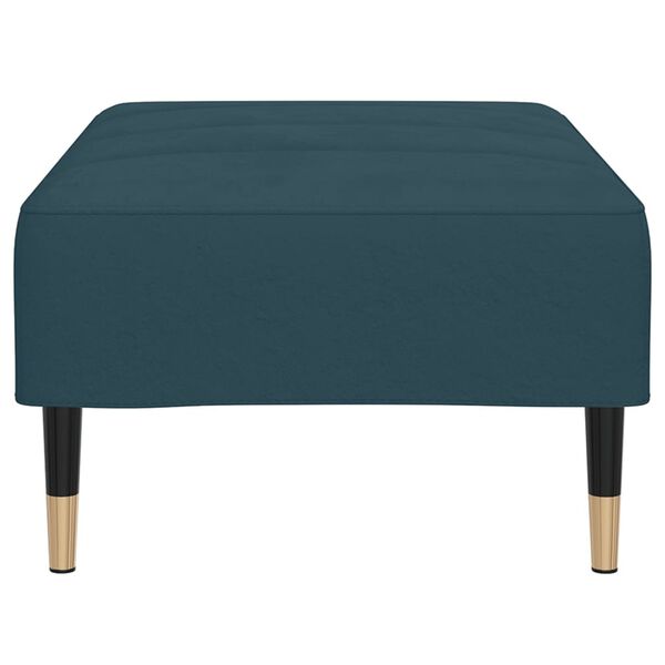 vidaXL Voetenbank 78x56x32 cm fluweel blauw