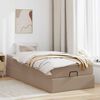 vidaXL Ottoman bed met matras 90x200cm kunstleer cappuccinokleurig