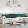 vidaXL Sofa Kussens 2 stuks Donkergroen 200 x 40 cm Stof