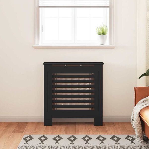 vidaXL Radiatorombouw 78 cm MDF zwart