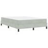 vidaXL Boxspringbed met matras Lichtgrijs 140 x 210 cm Stof