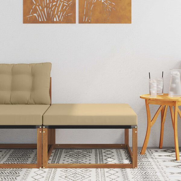 vidaXL Outdoor Hocker Massief Acaciahout Naturel