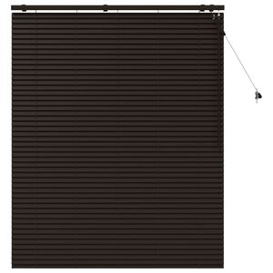 vidaXL Jaloezie Donkerbruin 135 x 160 cm 35 mm Massief Paulowniahout
