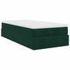 vidaXL Ottoman bed met matras 90x190cm fluweel donkergroen