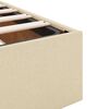 vidaXL Ottoman bed met matras 80x200cm stof cr&egrave;mekleurig
