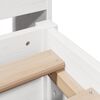 vidaXL Bed met boekenkast zonder matras grenenhout wit 150x200 cm