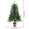 vidaXL Kerstboom met 150 LED met standaard Groen 90 cm PE