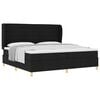 vidaXL Boxspringbed met matras met hoofdeinde Zwart 200 x 200 cm Stof