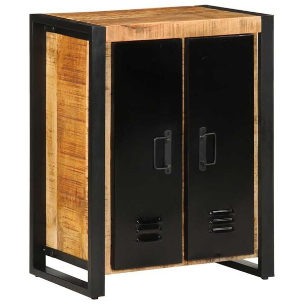 vidaXL Dressoir 55x35x70 cm massief ruw mangohout