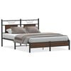 vidaXL Bedframe zonder matras bewerkt hout bruin eikenkleur 140x190 cm