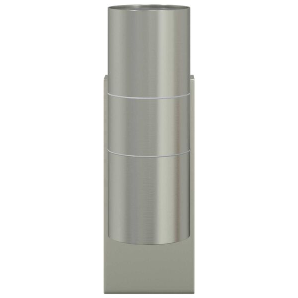 vidaXL Buiten Wandlamp Zilver 7 x 10 x 22 cm Roestvrij staal