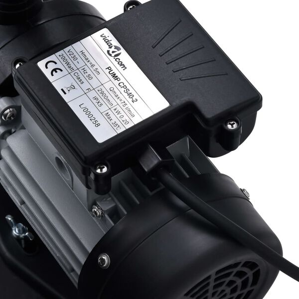 vidaXL Zwembad zandfilterpomp met 7-positie ventiel 18 L