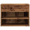 vidaXL Schoenenbank 60x30x45 cm bewerkt hout oud houtkleurig