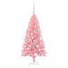 vidaXL Kerstboom met 150 LED met standaard Roze 120 cm PVC