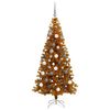 vidaXL Kerstboom met 300 LED met standaard Goud 180 cm PET