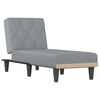 vidaXL Chaise longue stof lichtgrijs