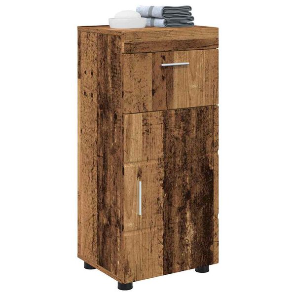 vidaXL Badkamerkastenset TULUM Oudhout 37 x 31,5 x 82 cm Bewerkt hout