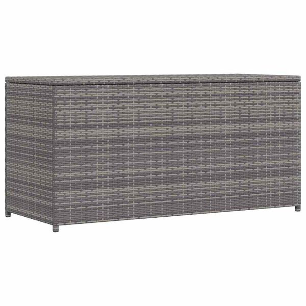 vidaXL Tuinbox 120x50x60 cm poly rattan grijs