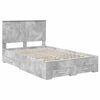 vidaXL Bedframe met hoofdeinde Beton Grijs 120 x 190 cm Bewerkt hout