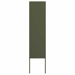 vidaXL Tuin Privacy Screen Olijfgroen 32 x 140 cm Koudgewalst staal