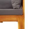 vidaXL 6-delige Loungeset met kussens massief acaciahout
