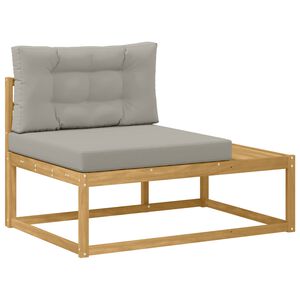 vidaXL Buiten Eind Sofa met kussen Wit 115 x 83 x 73 cm Polyester