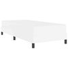 vidaXL Bedframe met matras Puur Wit 80 x 200 cm Stof