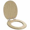 vidaXL Toiletbrillen 2 st met soft-close deksels MDF bamboeontwerp