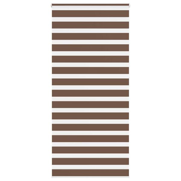 vidaXL Zebra rolgordijn 100x230 cm stofbreedte 95,9 cm polyester bruin