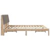 vidaXL Bedframe met hoofdeinde Bruin 180 x 200 cm Massief grenenhout