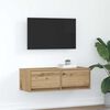 vidaXL Tv-meubel 80x31x25,5 cm bewerkt hout artisanaal eikenkleur