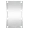 vidaXL Wandspiegel met LED's rechthoekig 50x80 cm glas