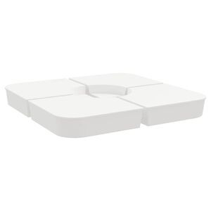 vidaXL 4-delige Set parasolvoeten voor kruisvoet parasol 100 kg PP