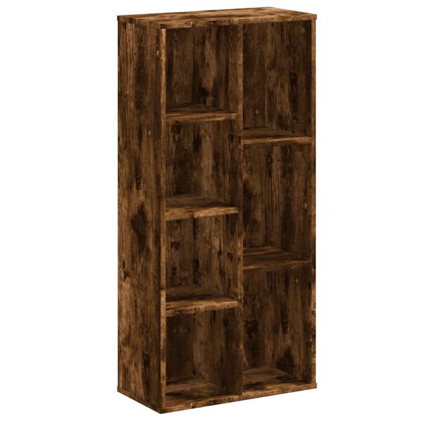 vidaXL Boekenkast 50x25x105 cm bewerkt hout gerookt eikenkleurig
