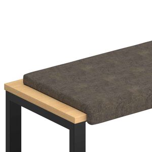 vidaXL Bankkussen Faux Su&egrave;de Stof Donkergrijs Diepte 35 cm