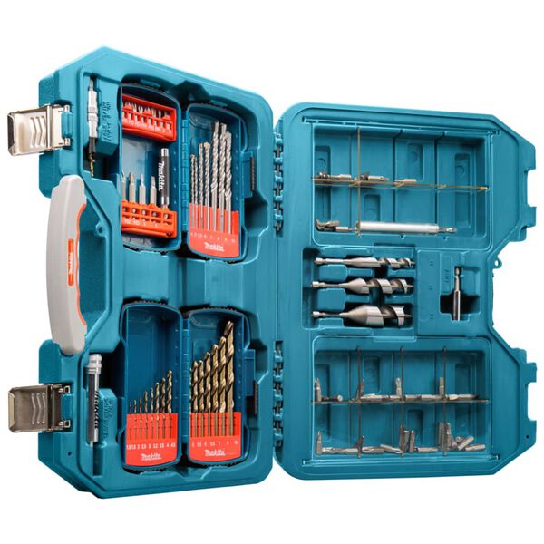 Makita 104-delige Boor- en bitset metaalkleurig